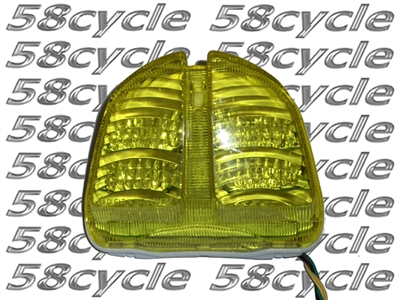 Clear Alternatives 2006-2007 Suzuki GSXR750 Yellow Tail Light with Integrated Signals (CTL-0096-IT-Y)