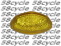 2007-2008 Suzuki GSXR1000 / 2015-2016 GSXS750 Clear Alternatives Tail Light with Integrated Signals - Yellow Lens (CTL-0111-IT-Y)