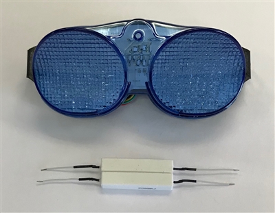 Clear Alternatives 2001-2002 Yamaha R6 BLUE Tail Light with Integrated Signals (CTL-0072-IT-B)