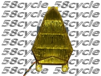 Clear Alternatives 2006-2007 Yamaha R6 Yellow LED Rear Brake Tail Light with Integrated Signals (CTL-0095-IT-Y)