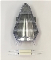 Clear Alternatives 2006-2007 Yamaha R6 Clear LED Rear Brake Tail Light with Integrated Signals (CTL-0095-IT)