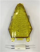 Clear Alternatives 2008-2016 Yamaha R6 YELLOW Tail Light with Integrated Signals (CTL-0119-IT-Y)