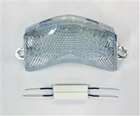 Clear Alternatives 2006-2007 Kawasaki ZX10R CLEAR Tail Light with Integrated Signals - Sequential (CTL-0080-Q)