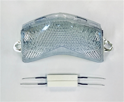 Clear Alternatives 2005-2006 Kawasaki Z750S CLEAR Tail Light with Integrated Signals - Sequential (CTL-0080-Q)