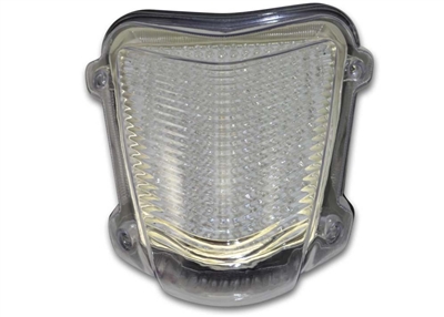 2008-2020 Suzuki GSX-R Hayabusa Top Zone CLEAR Tail Light with Integrated Signals (TZS-228-INT)