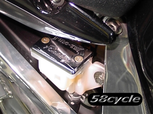 2003-2017 Honda CBR600RR Chrome Billet Aluminum Rear Brake Reservoir Cap (RC-800C)