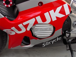 Vortex Left Case Cover - Silver, Honda, CBR1000RR 04-07 (CS290S)