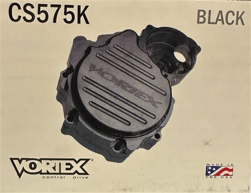 2006-2010 Suzuki GSXR750 Vortex Billet Aluminum Stator Cover / Left Side Case Cover - Black