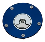 Suzuki 3 Hole Gas Cap Blue Anodized