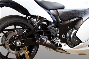 08-21 Hayabusa M4 GP19 Black Full 4-2-1 Low Exit Exhaust System