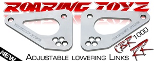 2008 2009 2010 2011 2012 2013 2014 Honda CBR 1000RR Roaring Toyz Billet 4 Hole Lowering Links