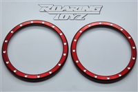 Polaris Slingshot Custom Gauge Bezel Ring Speedo Tach Lid Cover Aftermarket CNC Machined 3D Aondized 2015 2016 SL SS Base Model Red