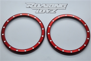 Polaris Slingshot Custom Gauge Bezel Ring Speedo Tach Lid Cover Aftermarket CNC Machined 3D Aondized 2015 2016 SL SS Base Model Red