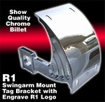 Chrome Plated Axle Mount License Plate Bracket 2004-2006 R1 Fitment