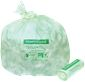 13 GAL. COMPOSTABLE TRASH BAGS, 23.5 IN. X 29 IN., 0.8 MIL, GREEN, 25 per ROLL, 10 ROLLS per CASE