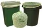 39 GAL. COMPOSTABLE TRASH BAGS, 35 IN. X 44 IN., 1.0 MIL, GREEN, 20 per ROLL, 5 ROLLS per CASE