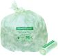 30 GAL. COMPOSTABLE TRASH BAGS, 30 IN. X 39 IN., 0.8 MIL, GREEN, 25 per ROLL, 8 ROLLS per CASE