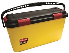RUBBERMAIDÂ® HYGENâ„¢ CHARGING BUCKET, WITH LID, FOR MICROFIBER WET PADS, YELLOW