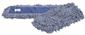 RENOWN PREMIUM DUST MOP LAUNDERABLE TWISTED LOOP END BLEND, SLIP ON BACKING, BLUE, 48 IN. X 5 IN.