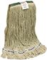 RENOWN STANDARD LOOP END COTTON WET MOP HEAD WITH 1 IN. HEADBAND, WHITE, MEDIUM