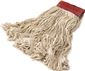 RENOWN LARGE STANDARD LOOP END COTTON WET MOP HEAD WITH 5 IN. HEADBAND, WHITE