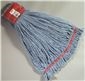 RENOWN LARGE PREMIUM BARRIER LOOP END SHRINKLESS BLEND WET MOP HEAD WITH 5 IN. HEADBAND, BLUE
