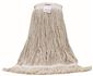 RENOWN HEAVY DUTY CUT END COTTON WET MOP HEAD WITH 1 IN. HEADBAND FANTAIL, WHITE, 20 OZ.