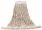 RENOWN HEAVY DUTY CUT END COTTON WET MOP HEAD WITH 1 IN. HEADBAND FANTAIL, WHITE, 24 OZ.