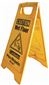 RENOWN WET FLOOR SIGN, ENGLISH AND SPANISH, YELLOW