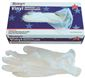 RENOWN AMBIDEXTROUS DISPOSABLE POWDERED GENERAL PURPOSE VINYL GLOVES, SMALL, CLEAR, 100 PER BOX