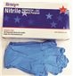 RENOWN AMBIDEXTROUS DISPOSABLE POWDER FREE GENERAL PURPOSE NITRILE GLOVES, SMALL, BLUE, 100 PER BOX