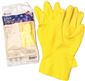 RENOWN FLOCK LINED LATEX GLOVES, EXTRA LARGE, YELLOW, 18 MIL