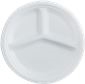 RENOWN SELECT PLATE COMPOSTABLE 10 IN. 3 COMPARTMENT 500 PER CASE