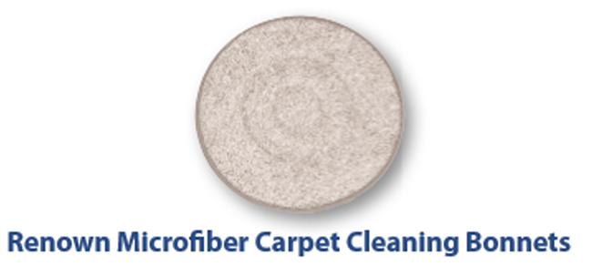 Low-Profile Carpet Bonnet 17" White 5/CS