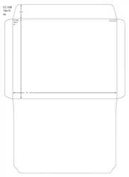 10 x 13 Envelope; Blank; 13" Flap