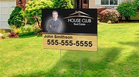 24" x 18" Yard Sign and H-Stake