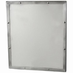 Stainless Steel Security Mirror with Seamless Frame and Concealed Mounting