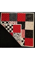 Gramma's Red, White and Black Quilt/Playmat
