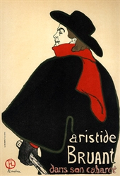 Toulouse Lautrec Aristide Bruant
Vintage French Poster
Toulouse Lautrec