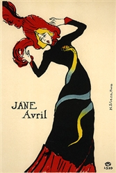 Toulouse Lautrec Jane Avril
Vintage French Poster
Toulouse Lautrec