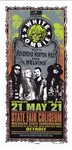 Mark Arminski White Zombie Original Rock Concert Handbill
State Fair Coliseum
Postcard
Detroit
Melvins 
Reverend Horton Heat