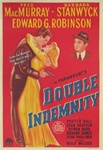 Double Indemnity Original Australian One Sheet
Vintage Movie Poster
Billy Wilder