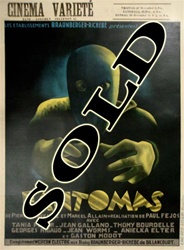 Fantomas Original Belgian Movie Poster