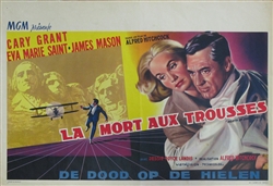 North by Northwest Original Belgian Movie Poster