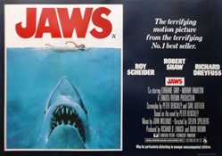 British Quad Jaws Original Movie Poster