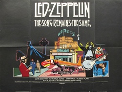 British Quad The Song Remains The Same
Vintage Movie Poster
Led Zeppelin