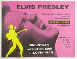 British Quad Love Me Tender
Vintage Movie Poster
Elvis Presley