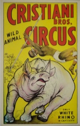Original Circus Poster Christiani Brothers