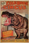 Original Circus Poster Cole Brothers
