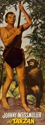 Tarzan And The Huntress Original US Door Panel
Vintage Movie Poster
Johnny Weissmuller